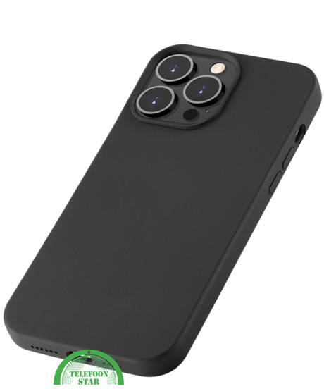 Zwart Hoesje voor iPhone 15 Pro &ndash; Slank, Elegant &amp; Krasbestendig