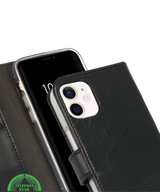 Bookcase Hoesje voor iPhone 12 Mini Zwart Functioneel, Elegant &amp; Volledige Bescherming