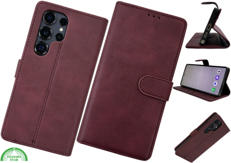 Hoesje voor Samsung S26 Ultra BoekCase Leer Stijlvolle