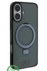 Transparant Hoesje met Metalen Ringhouder voor iPhone 16 &ndash; Sterke Bescherming &amp; Handige Standfunctie