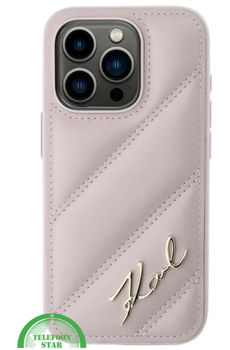 iPhone 16 Pro Luxe Leren Hoesje &ndash; Roze | Elegant, Stevig en Stijlvol Design