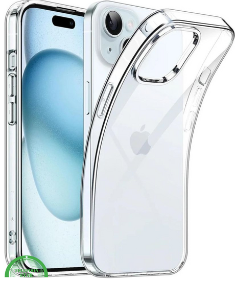 Transparant Hoesje voor iPhone 15 Plus &ndash; Slank, Flexibel &amp; Krasbestendig