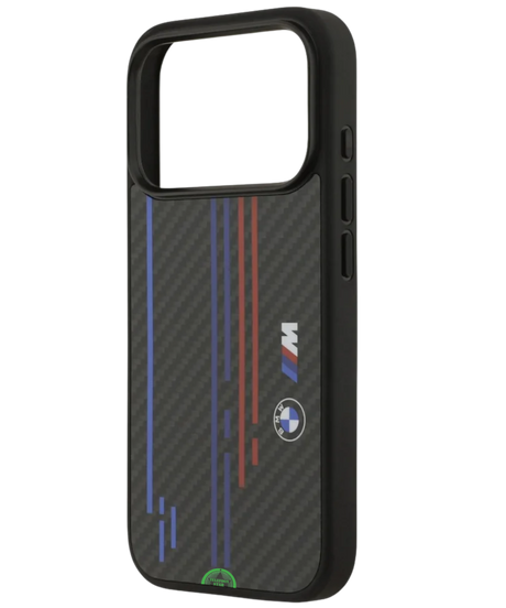 Hoesje voor iPhone 17 Pro Zwart Carbon Performance Stripe Case