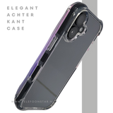 hoesje doorzichtig zwarte randen silicone draadloos oplaad voor iPhone 16