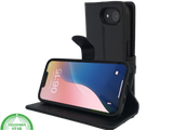 iPhone 16 Hoesje - Luxe Zwarte Bookcase, Wallet Case met Magneetsluiting