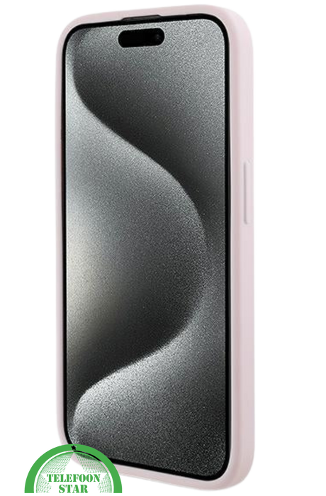 iPhone 16 Pro Luxe Leren Hoesje &ndash; Roze | Elegant, Stevig en Stijlvol Design