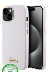 Roze Elegant Hoesje met Hoesje voor iPhone 15 Pro Max Modern Design Case Gold EditionGoud Detail iPhone 15 Pro Max