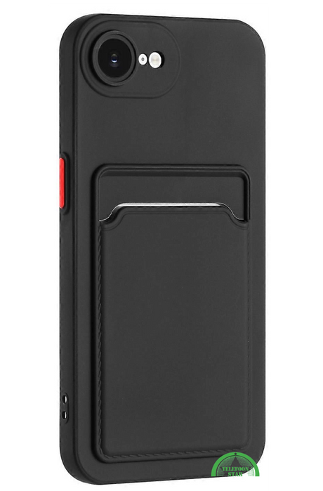 Transparant iPhone SE 2022 Hoesje met Pasjeshouder &ndash; Shockproof en Silicone