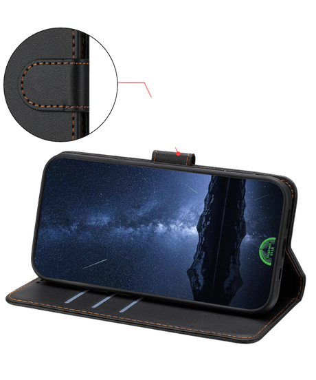 Hoesje voor Xiaomi Redmi A7 Pro Wallet Case Zwart Duurzaam materiaal