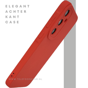 Hoesje voor Samsung A57 Rood Schokbestendige Siliconen Backcover