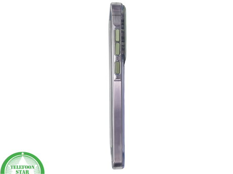 Hoesje voor Samsung Galaxy A37 Transparant groen knop Schokbestendige Bescherming