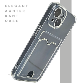 iPhone 15 Clear Case met Kaarthouder &ndash; Slank Design &amp; Extra Functionaliteit