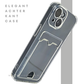 iPhone 15 Plus Clear Case met Kaarthouder &ndash; Slank Design &amp; Extra Functionaliteit