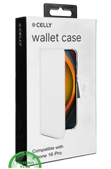 iPhone 16 Pro Bookcase Hoesje &ndash; Wit | Elegant Design met Volledige Bescherming