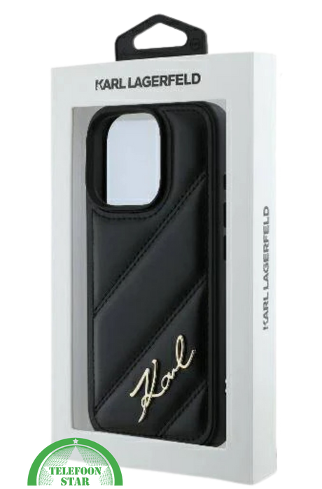 Hoesje voor iPhone 16 Pro Max Luxe Hoesje Zwart &ndash; Stijlvolle Bescherming met Elegant Design