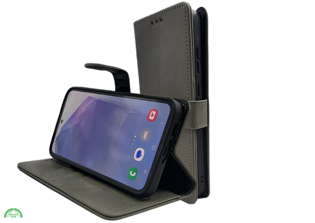 Hoesje voor Samsung Galaxy S26 Boek Case Leer Stijlvolle en Wallet Grijs