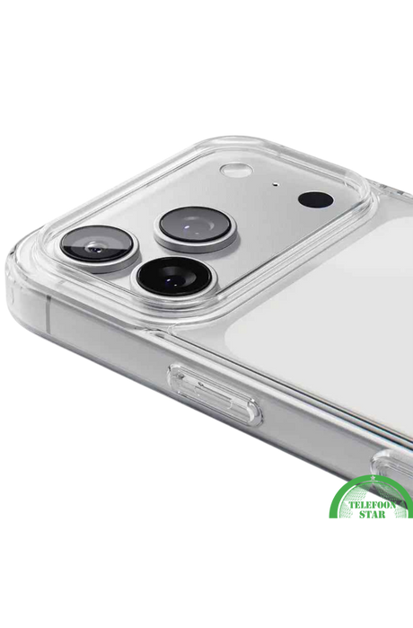 Perfecte pasvorm voor iPhone 17 Pro Max&ndash; Silicone, Flexibel, Helder &amp; Extra Sterk, transparant en Extra bescherming voor camera en scherm | Telefoonstar