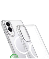 Hoesje voor Samsung S25 Edge Transparant Magneetring, Slank, Sterk & Magnetisch