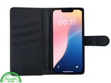 iPhone 16E Luxe Bookcase Hoesje Zwart &ndash; Wallet Case met Standfunctie