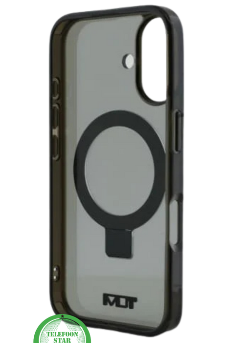 Transparant Hoesje met Metalen Ringhouder voor iPhone 16 &ndash; Sterke Bescherming &amp; Handige Standfunctie