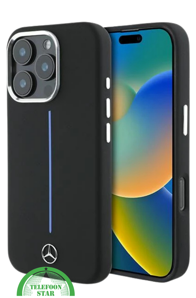iPhone 16 Pro Max Hoesje Zwart &ndash; Sportieve Luxe met Strakke Bescherming