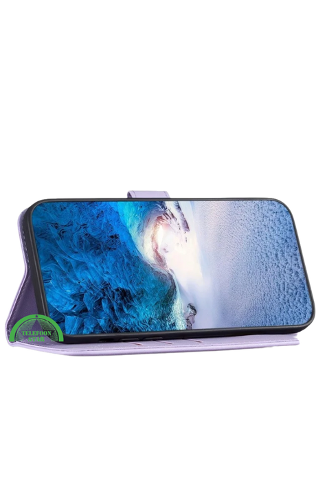 Wallet Bookcase voor Samsung S25 Edge – Paars