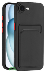 Transparant iPhone SE 2022 Hoesje met Pasjeshouder &ndash; Shockproof en Silicone