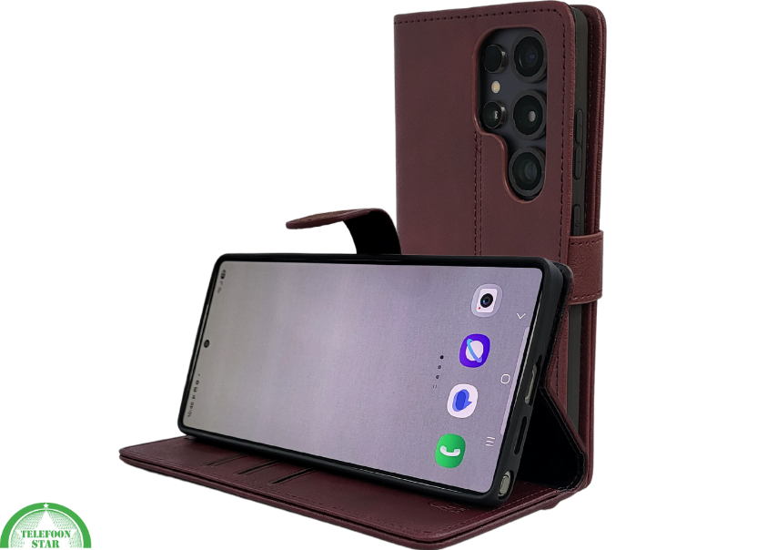 Hoesje voor Samsung S26 Ultra BoekCase Leer Stijlvolle