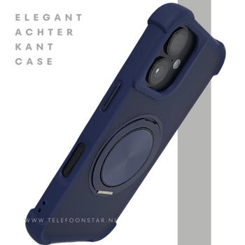 achterkant magsafe Ring blauw silicone voor iPhone 17