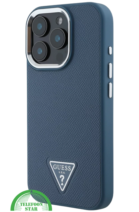 Hoesje voor iPhone 16 pro &ndash; Donkerblauw | Elegant Design met Luxe Bescherming