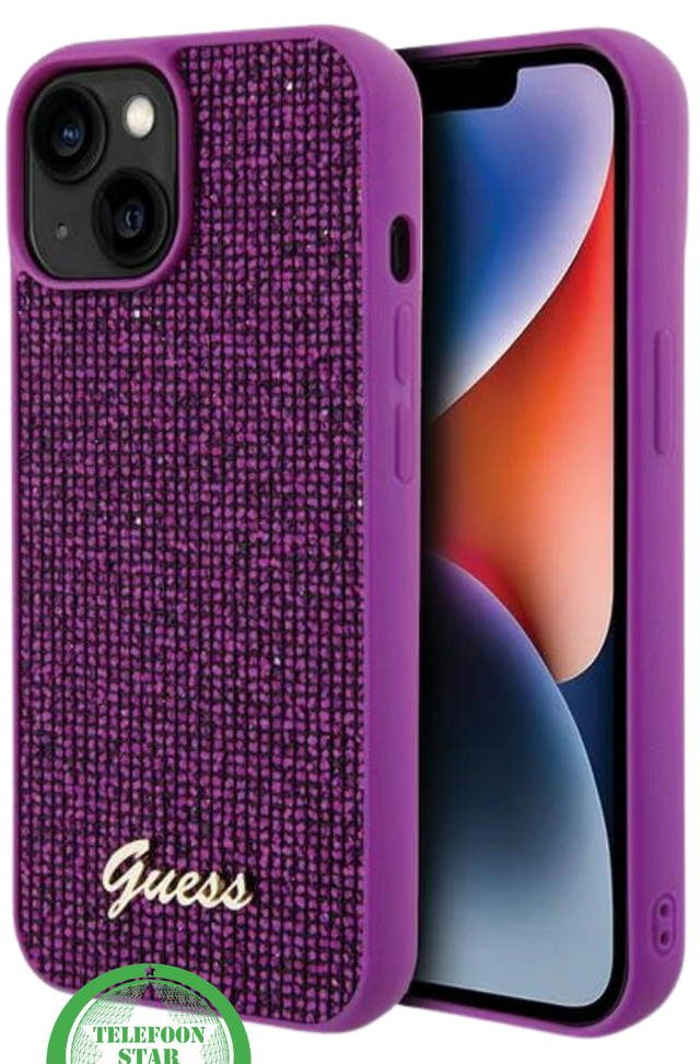 Purple Case &ndash; iPhone 14 Glitter Beschermhoes