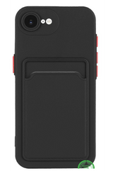 Transparant iPhone SE 2022 Hoesje met Pasjeshouder &ndash; Shockproof en Silicone