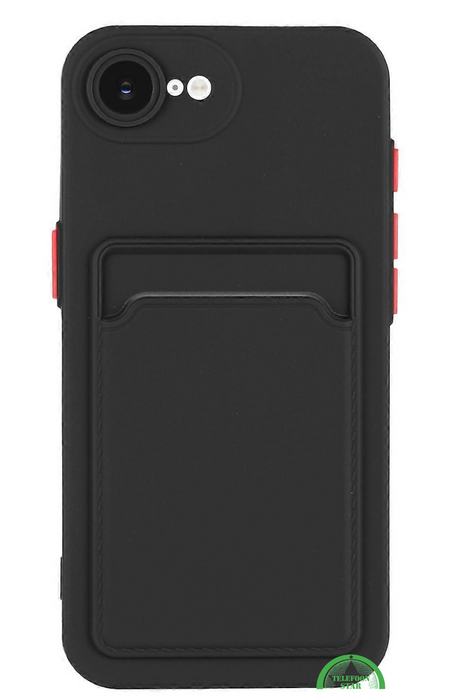 Transparant iPhone SE 2022 Hoesje met Pasjeshouder &ndash; Shockproof en Silicone
