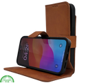 Wallet Case Licht Bruin 2 en 1 IPhone 16 E