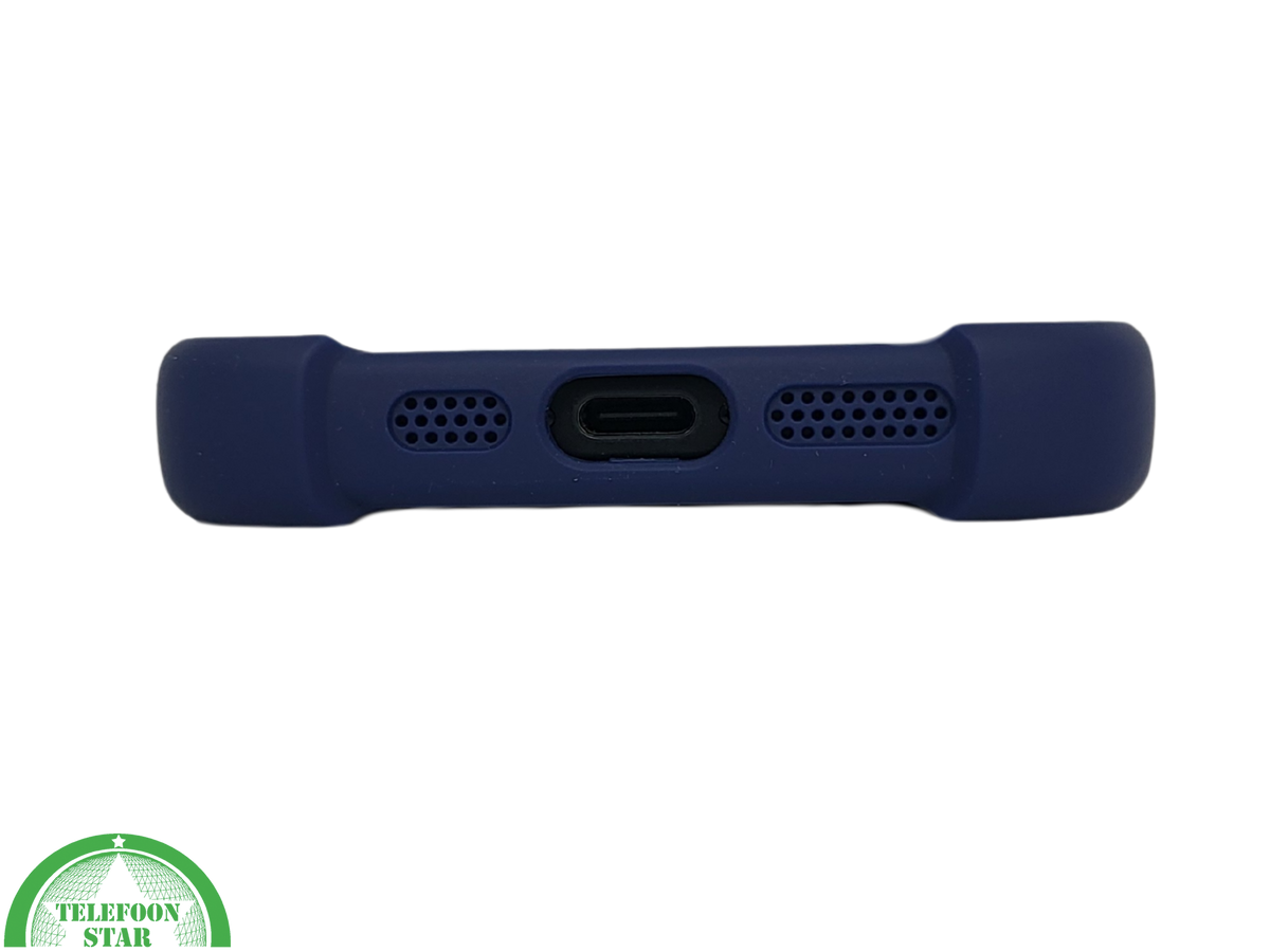 achterkant magsafe Ring blauw silicone voor iPhone 16