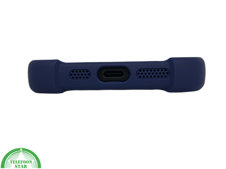 achterkant magsafe Ring blauw silicone voor iPhone 17