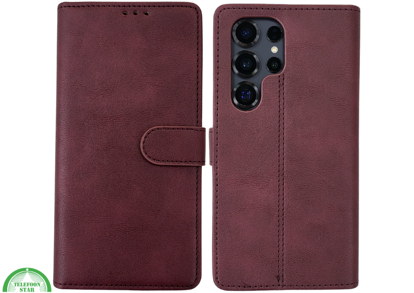 Hoesje voor Samsung S26 Ultra BoekCase Leer Stijlvolle