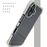 Anti shock case witte randen silicone voor iPhone 16