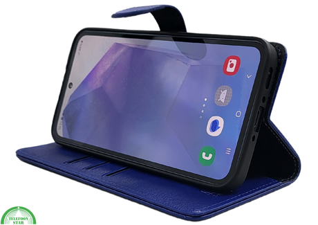 Hoesje voor Samsung Galaxy S26 BoekCase Leer Donkerblauw