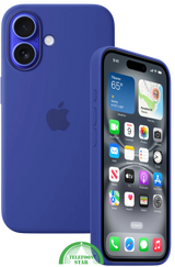 Hoesje voor iPhone 16 Siliconen – Koningsblauw | Slank, Stevig en Stijlvol