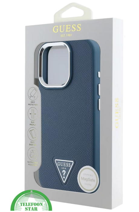 Hoesje voor iPhone 16 pro &ndash; Donkerblauw | Elegant Design met Luxe Bescherming