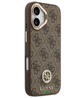 iPhone 18 Guess Hoesje Bruin Koord met Hoogwaardige kunstleder afwerking