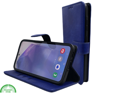 Hoesje voor Samsung Galaxy S26 BoekCase Leer Donkerblauw