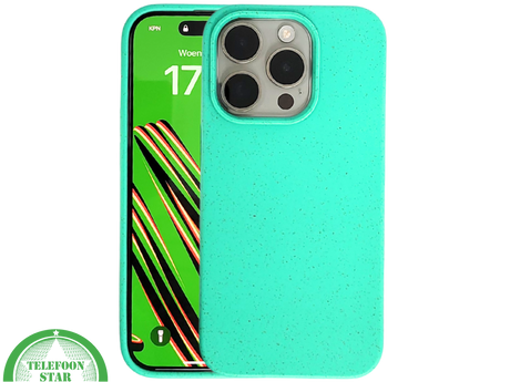 Turquoise iPhone 15 Pro Hoesje &ndash; Fris Kleurrijk &amp; Beschermend | Telefoonstar.nl