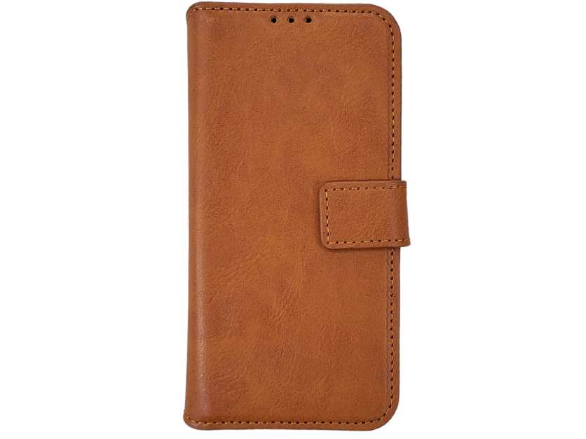 Wallet Case Licht Bruin 2 en 1 IPhone 16 E