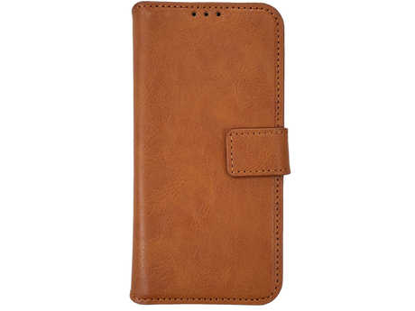 Wallet Case Licht Bruin 2 en 1 IPhone 16 E