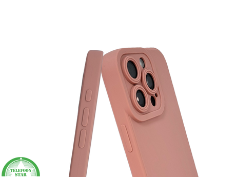 iPhone 16 Pro Perzik Hoesje &ndash; Mat Design met Verhoogde Camerabescherming