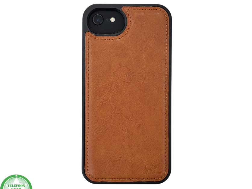 Wallet Case Licht Bruin 2 en 1 IPhone 16 E