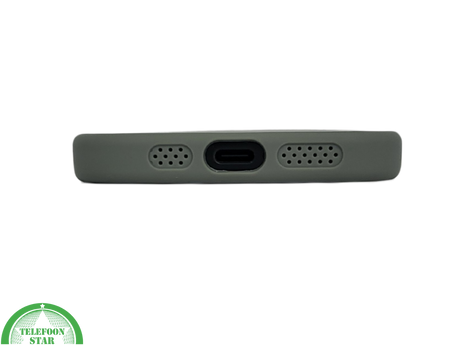 achterkant magsafe grijs randen silicone voor iPhone 16