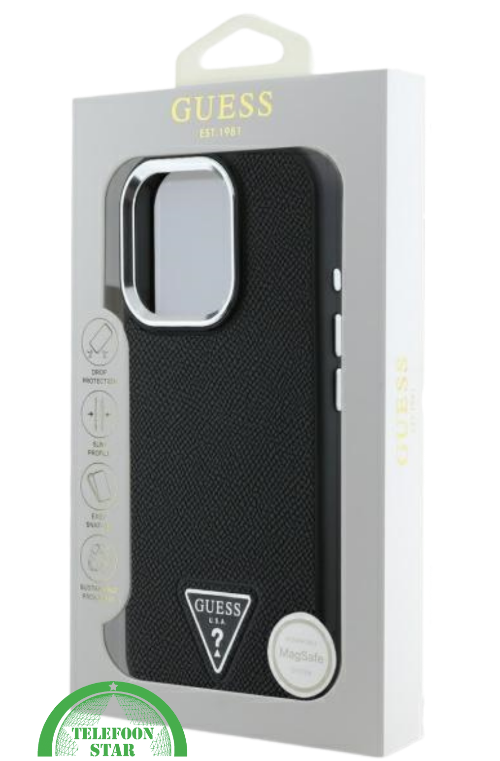 Hoesje voor iPhone 16 pro &ndash;Zwart | Elegant Design met Luxe Bescherming